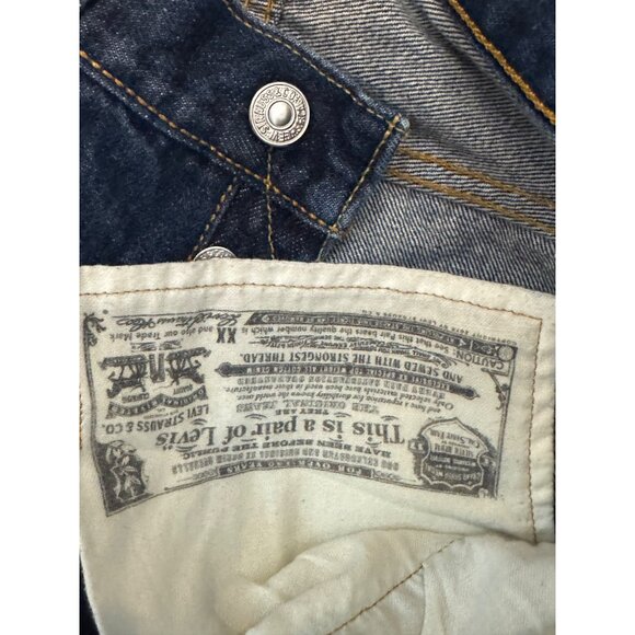 Vintage Levis 501 Mens Original Fit Button-Fly Jeans W30 L30 Blue Denim - Picture 5 of 5